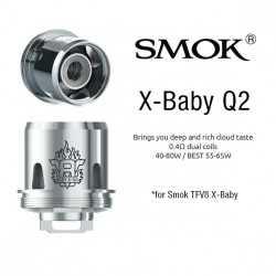 Coils TFV8 X-Baby Q2 0.4Ω - Smoktech Coils TFV8 X-Baby Q2 0.4Ω - Smoktech